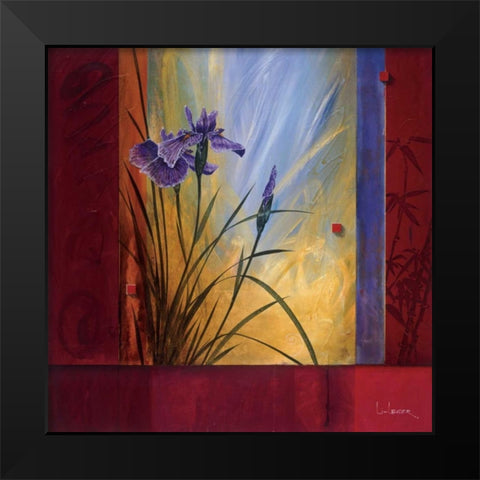 LEsprit Du Printemps Black Modern Wood Framed Art Print by Li-Leger, Don
