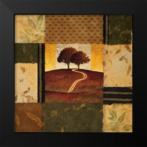 Adagio Black Modern Wood Framed Art Print by Mallett, Keith