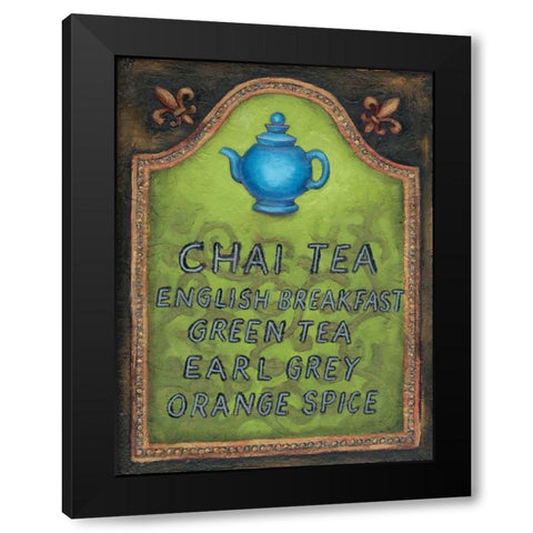 Tea Black Modern Wood Framed Art Print by Rafuse, Will