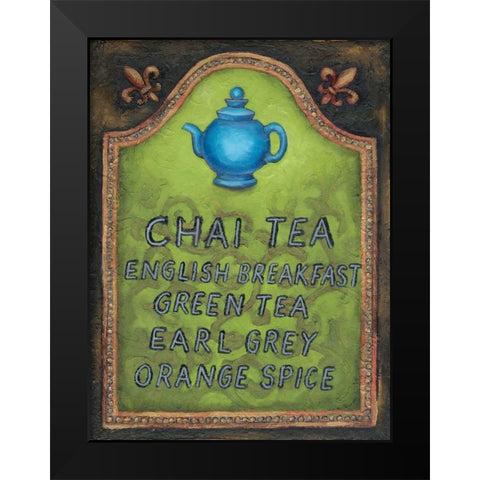 Tea Black Modern Wood Framed Art Print by Rafuse, Will