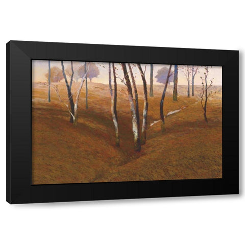 French Oaks Black Modern Wood Framed Art Print with Double Matting by Lovelace, Kent