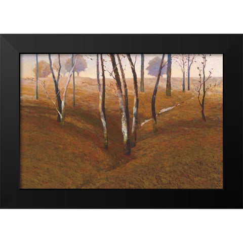 French Oaks Black Modern Wood Framed Art Print by Lovelace, Kent