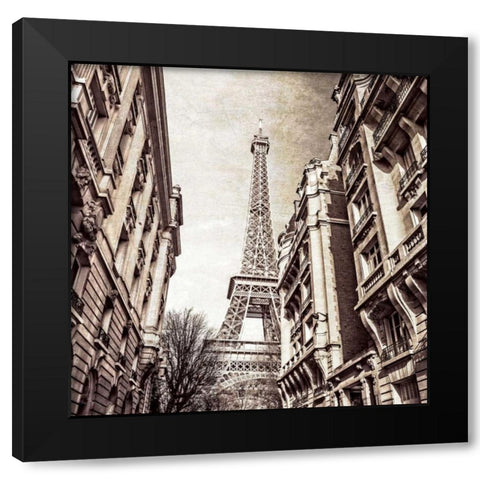 Looking Up Black Modern Wood Framed Art Print by Frank, Assaf
