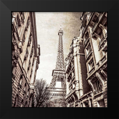 Looking Up Black Modern Wood Framed Art Print by Frank, Assaf
