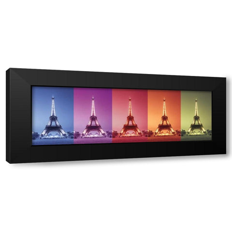 Paris Colors Black Modern Wood Framed Art Print by Frank, Assaf