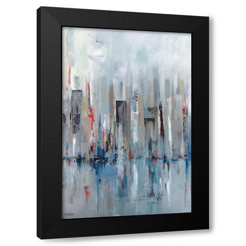 Effervescent Reflections Black Modern Wood Framed Art Print with Double Matting by Jackson, Victoria