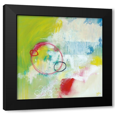 Undone Black Modern Wood Framed Art Print by Hawkins, Julie