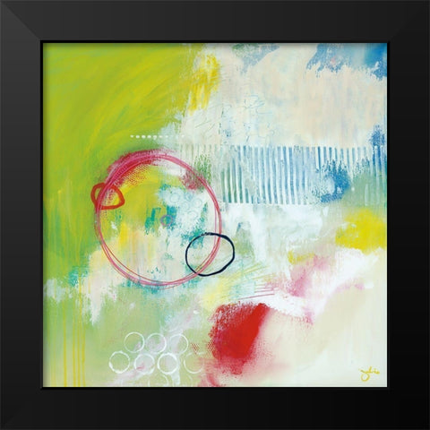 Undone Black Modern Wood Framed Art Print by Hawkins, Julie