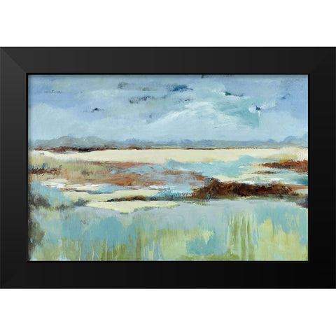 Open Spaces Black Modern Wood Framed Art Print by Buckley, Mary