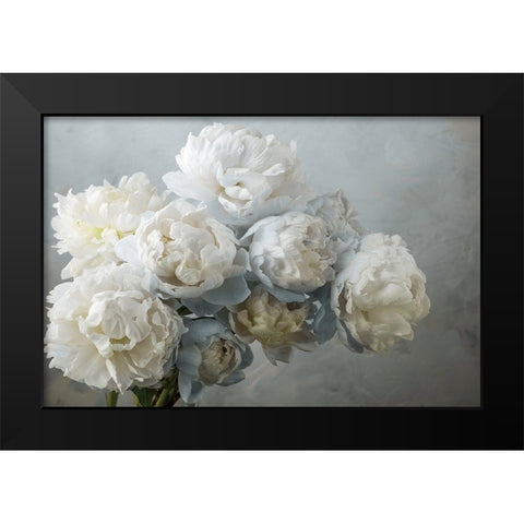 A Gift of Peonies Black Modern Wood Framed Art Print by Frank, Assaf