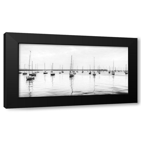 Anchored Sails Black Modern Wood Framed Art Print by Frank, Assaf