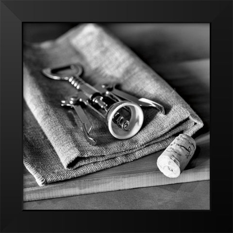 Corks I Black Modern Wood Framed Art Print by Frank, Assaf
