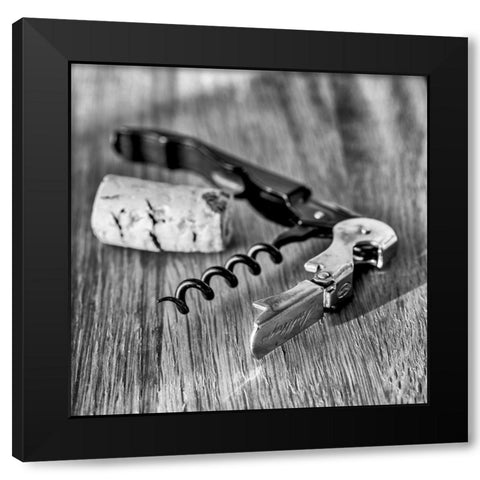 Corks III Black Modern Wood Framed Art Print by Frank, Assaf