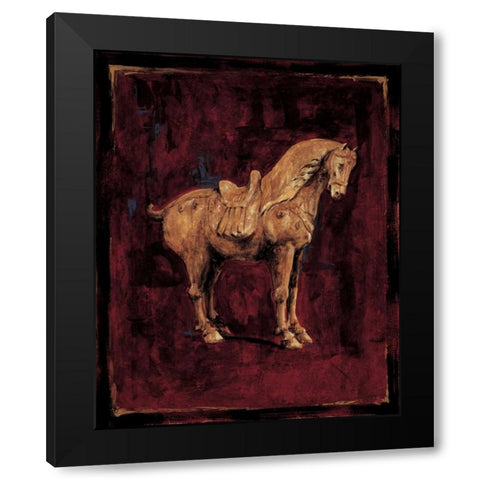 Dynasty No. 1 Black Modern Wood Framed Art Print with Double Matting by Panossian, Paul