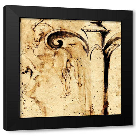 Classical Style-A Black Modern Wood Framed Art Print with Double Matting by Panossian, Paul
