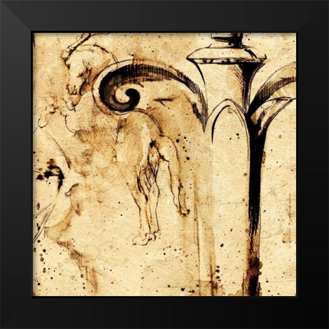 Classical Style-A Black Modern Wood Framed Art Print by Panossian, Paul