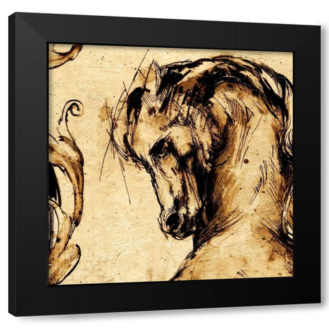 Classical Style-C Black Modern Wood Framed Art Print with Double Matting by Panossian, Paul