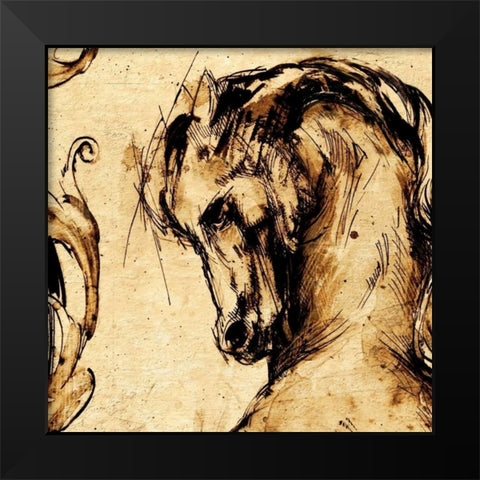 Classical Style-C Black Modern Wood Framed Art Print by Panossian, Paul