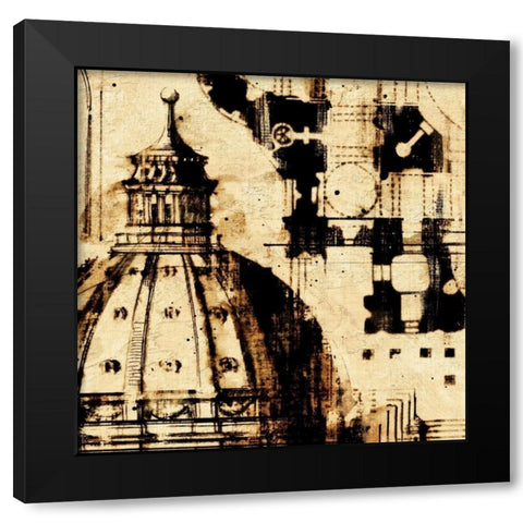 Classical Style-D Black Modern Wood Framed Art Print by Panossian, Paul