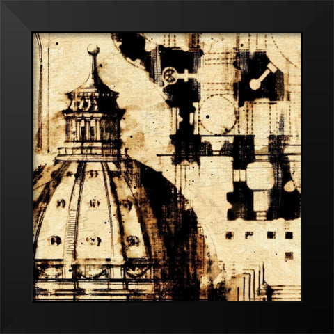 Classical Style-D Black Modern Wood Framed Art Print by Panossian, Paul