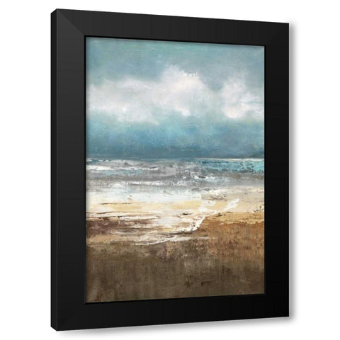 Oceanscape Black Modern Wood Framed Art Print by Quintero, Tita
