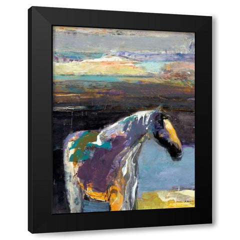 Buddy Black Modern Wood Framed Art Print with Double Matting by Samyn, Dominique