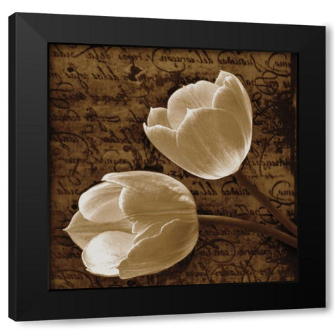With Love I Black Modern Wood Framed Art Print by Szilagyi, Ily