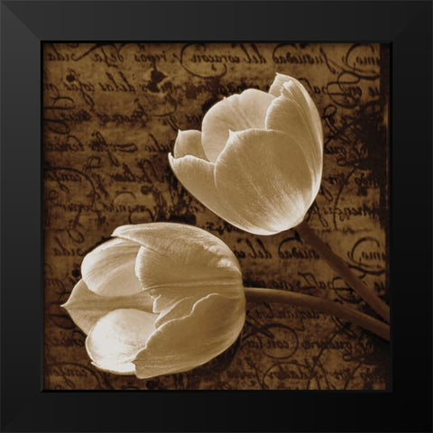With Love I Black Modern Wood Framed Art Print by Szilagyi, Ily