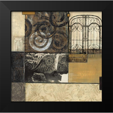 Classical Ruins I Black Modern Wood Framed Art Print by Tunick, Connie