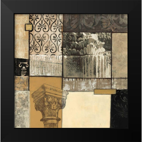 Classical Ruins II Black Modern Wood Framed Art Print by Tunick, Connie