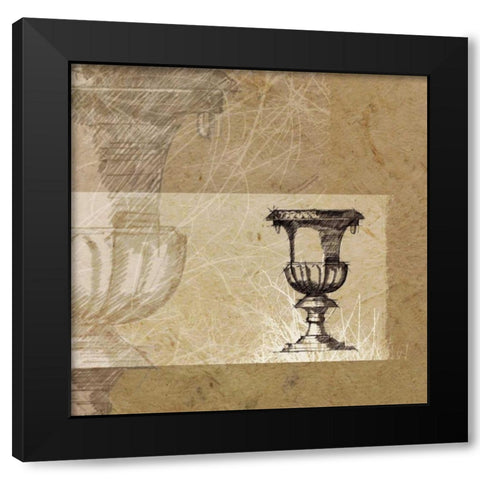 Once Upon A Time I Black Modern Wood Framed Art Print with Double Matting by Venter, Marcel