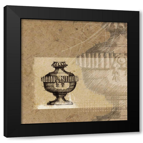 Once Upon A Time II Black Modern Wood Framed Art Print with Double Matting by Venter, Marcel