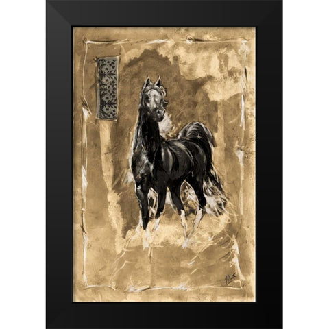 Quick Silver Black Modern Wood Framed Art Print by Wiley, Marta G.