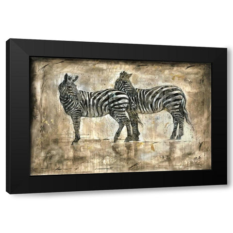 Affection Black Modern Wood Framed Art Print with Double Matting by Wiley, Marta G.