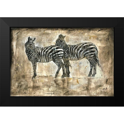 Affection Black Modern Wood Framed Art Print by Wiley, Marta G.