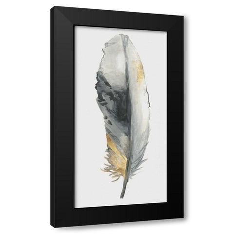 Secret Gold I Black Modern Wood Framed Art Print by Watts, Eva