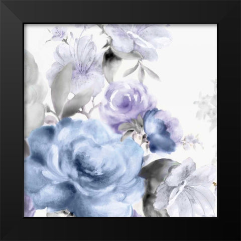 Light Floral I Black Modern Wood Framed Art Print by Watts, Eva