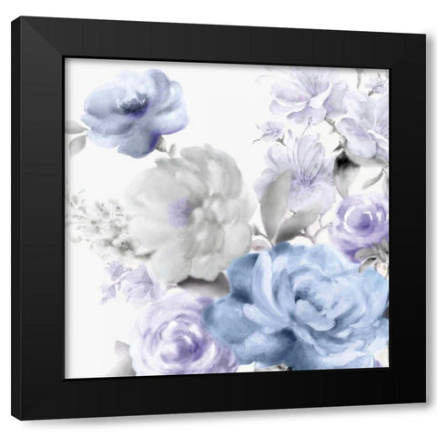 Light Floral II Black Modern Wood Framed Art Print by Watts, Eva