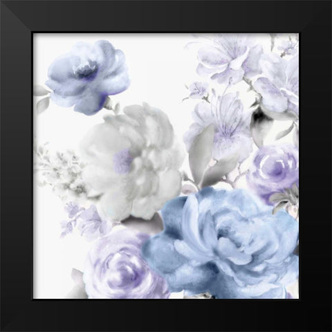 Light Floral II Black Modern Wood Framed Art Print by Watts, Eva