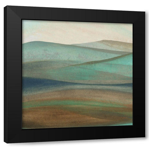 Mountainscape II Black Modern Wood Framed Art Print by Watts, Eva