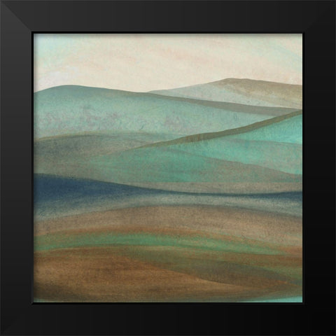 Mountainscape II Black Modern Wood Framed Art Print by Watts, Eva
