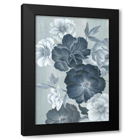 Delicate Blooms II Black Modern Wood Framed Art Print by Watts, Eva