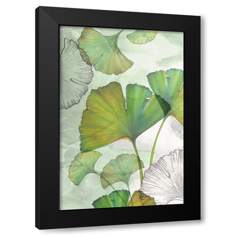 Ginkgo I Black Modern Wood Framed Art Print by Watts, Eva