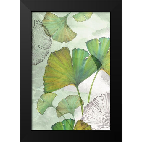 Ginkgo I Black Modern Wood Framed Art Print by Watts, Eva