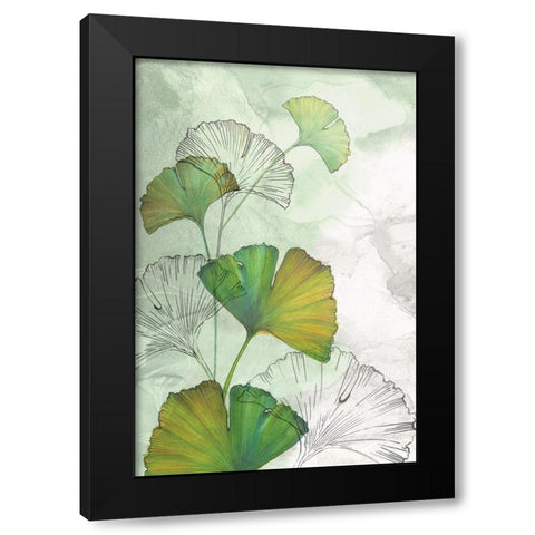 Ginkgo II Black Modern Wood Framed Art Print by Watts, Eva