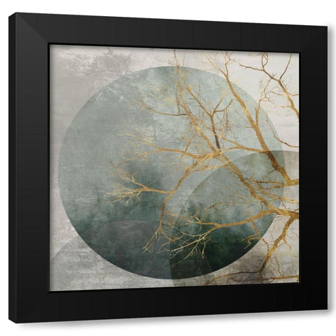 Mid Night II Black Modern Wood Framed Art Print by Watts, Eva