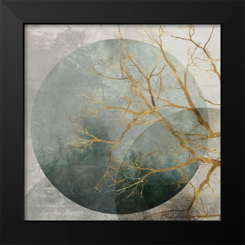 Mid Night II Black Modern Wood Framed Art Print by Watts, Eva