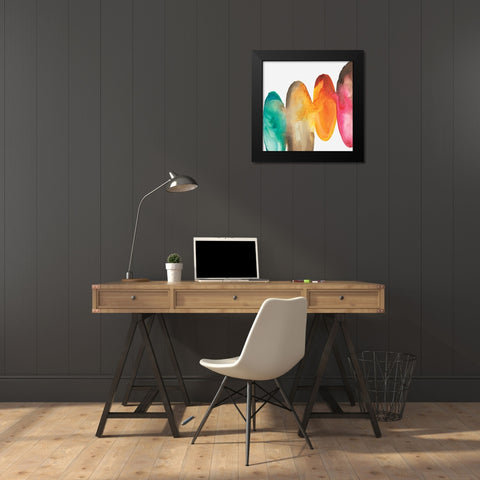Bound I Black Modern Wood Framed Art Print by Watts, Eva