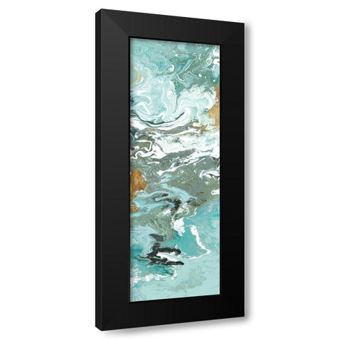 Green Marble III Black Modern Wood Framed Art Print by Watts, Eva