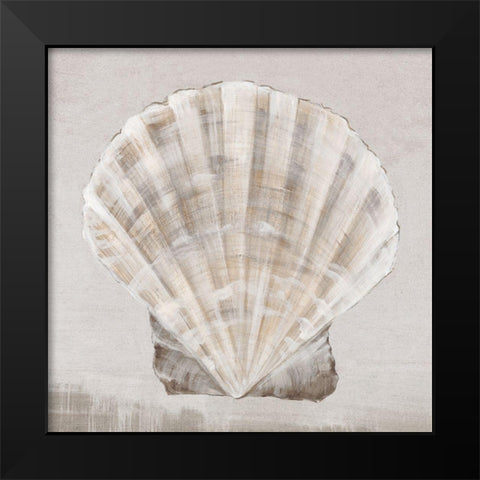 Neutral Shells II Black Modern Wood Framed Art Print by Watts, Eva